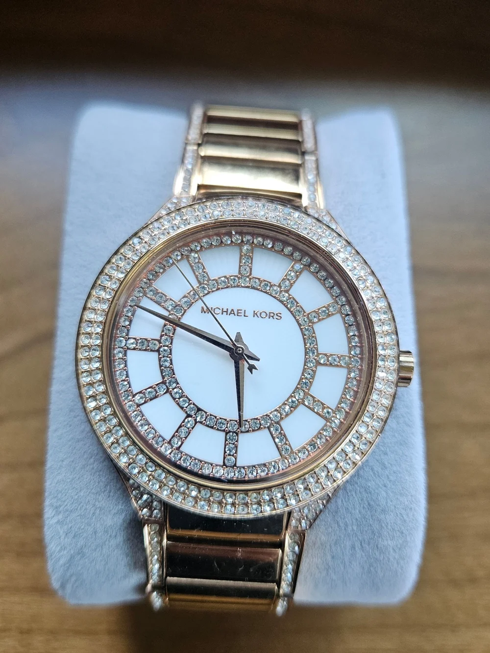 Michael Kors Rose Gold Crystal Dial Women's Watch - White Face